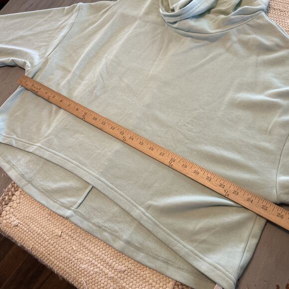 NWT Fabletics Green EcoConscious Oversized Pullover Hoodie French Terry Sz 1X - Picture 4 of 7